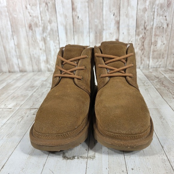 UGG Neumel Chestnut Suede Lace Up Ankle Boots 1017320K Women - Picture 4 of 8
